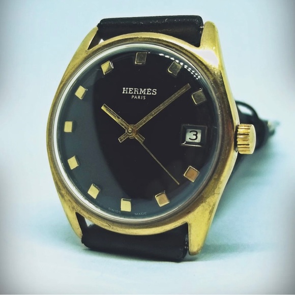 VINTAGE HERMES PARIS AUTOMATIC Man’s Watch - Picture 3 of 7